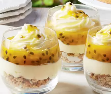 Passionfruit Cheesecake Cups