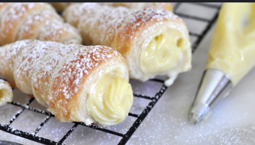 Vanilla Custard  Filled Cones